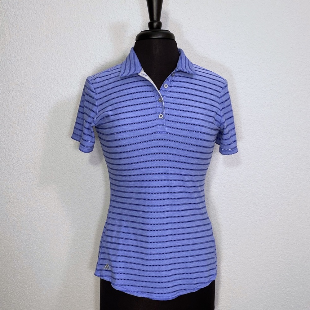 Adidas Purple Climacool Golf Polo (S)